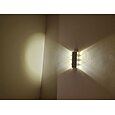 Lightinthebox Aplique de pared LED de 8 luces de 19 cm, aplique de pared de estilo mini moderno, lámpara de pared decorativa de aluminio para pasillo interior, iluminación integrada 85-265v 8w