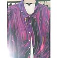 Hombre Geométrico Mármol Arte líquido abstracto Camisa Abotonar la camisa Manga Larga Moda informal Exterior Uso Diario Primavera Otoño Cuello Vuelto Impresión 3D camisas con cuello Azul Piscina