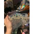 Tiaras de la corona Diademas Tocados Brillante Legierung Boda cóctel Elegante Lujo Con Pedrería Detalles de Cristal Celada Sombreros