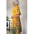 Mujer Vestido Midi Vestido de cambio Vacaciones Casual Boho Diario Vestido de verano vestido de primavera Ajuste regular Floral Graphic Manga Corta Cuello Barco Amarillo Verde Claro Rosa Azul cielo