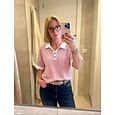 Femmes Chemise gaufrée Hauts d'été Avec Poches Boutons Couleur Unie Bloc de Couleur ancien Élégant Sans manches Col Polo Hauts Longs Occasionnel Quotidien Extérieur Bleu Jaune Rose Claire Rouge Vert