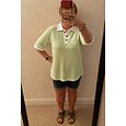 Femmes Chemise gaufrée Hauts d'été Avec Poches Boutons Couleur Unie Bloc de Couleur ancien Élégant Sans manches Col Polo Hauts Longs Occasionnel Quotidien Extérieur Bleu Jaune Rose Claire Rouge Vert