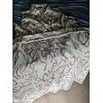 Mujer Vestido de Camisa Vestido maxi Azul Piscina Beige Sin Mangas Curvo Bolsillo Estampado Con cinturón Verano Cuello Camisero Línea A XS S M
