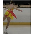 Vestido de patinaje artístico Mujer Chica Patinaje Sobre Hielo Vestidos Amarillo Espalda Abierta Licra Alta elasticidad Entrenamiento Competición Ropa de Patinaje Hecho a mano Cristal / Strass Sin