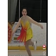 Vestido de patinaje artístico Mujer Chica Patinaje Sobre Hielo Vestidos Amarillo Espalda Abierta Licra Alta elasticidad Entrenamiento Competición Ropa de Patinaje Hecho a mano Cristal / Strass Sin