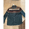 Hombre Montaña camisa occidental Abotonar la camisa Camisa vaquera Manga Larga occidental retro de la vendimia Exterior Casual Verano Primavera Otoño Cuello Vuelto camisas con cuello Dos bolsillos