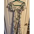 Femmes Robe en Chiffon Robe maxi Jaune Été Coeur Élégant Vacances Mode S M L
