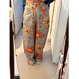 Retro Antiguo Boho Años 70 Pantalones Pantalones de pierna ancha Hippie Disco Alta cintura Floral Estilo de jeans falsos Disfraz Mujer Víspera de Todos los Santos Carnaval Festival de Música Desfile