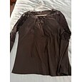 Mujer Blusa Encaje Retazos Plano Elegante Manga Larga Escote en Pico Tops regulares Festivos Noche Negro Verano Primavera Otoño