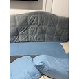 Funda de cabecera envolvente de terciopelo de cristal con relleno de algodón PP, a prueba de polvo &Funda de cabecera a prueba de golpes, tamaño queen/king/full, lados elásticos que se adaptan a