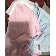 Hombre Camisa Camisa para Vestido Camisas con puño francés Plano Negocio Boda Rosa+Púrpula Azul+Azul Claro Amarillo + azul Amarillo + rosa Manga Larga Cuello Todas las Temporadas Ropa Bolsillo