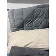 Funda de cabecera envolvente de terciopelo de cristal con relleno de algodón PP, a prueba de polvo &Funda de cabecera a prueba de golpes, tamaño queen/king/full, lados elásticos que se adaptan a