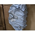 Hombre Camiseta superior Camiseta de lino Manga Larga Escote en Pico Verano Primavera Primavera verano Color sólido Plano Con Texturas Diario Casual Estilo callejero Puro Casual Exterior Calle Azul