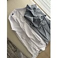 Hombre Camisa Camisa para Vestido Abotonar la camisa Plano Diario Negocio Negro Blanco Azul Marino Color Caquí Manga Larga Cuello Vuelto Todas las Temporadas Ropa Retazos