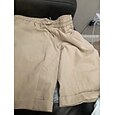 Hombre Pantalones cortos de lino Pantalones cortos de verano Pantalones cortos de playa Correa Cintura elástica Bolsillo con cremallera Plano Un Color Comodidad Suave Longitud de la rodilla Diario