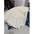 Couverture en flanelle épaisse avec velours de lapin, couverture douce et chaude à haut g/m² pour canapé, lit, bureau, couverture d'hiver polyvalente