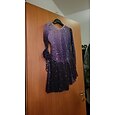 Robe de Patinage Artistique Femme Fille Patinage Robes Bleu Elastique Entraînement Compétition Tenue de Patinage Chaud Cristal / Stras manche longue Patinage sur glace Patinage Artistique