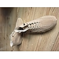 Zapatillas altas informales de piel sintética de color verde para hombre: zapatos ligeros, transpirables, con cordones y cosidos a mano para actividades al aire libre