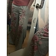 Mujer Gráfico Perneras anchas Pantalones Pantalones palazzo Vintage Boho Longitud total Alta cintura Flor Cintura elástica Estampado Transpirabilidad Cómodo Calle Ropa Cotidiana Noche Azul Piscina