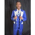Pour des hommes Smoking Costumes Soirée Mariage Jaune Bleu Roi Printemps, Automne, Hiver, Été Costume / Tailleur Col de fermeture Couleur Unie Coupe Standard 3 pièces Simple boutonnage un bouton