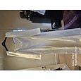 Vestido de gala tipo columna o vaina largo hasta el suelo elegante de manga larga escote cuadrado fiesta de gala boda con cristales y pedrería