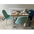 Funda para silla de comedor con trébol, funda elástica para asiento de silla para comedor, fundas protectoras para sillas de comedor, suaves y gruesas, lavables