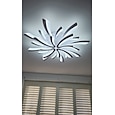 luz de techo led regulable diente de león moderno estilo nórdico lámpara de panel de techo de acrílico diseño minimalista en capas sala de estar luces de comedor ac220v solo regulable con control