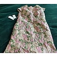 Corte Trompeta Sirena Funda Columna Hasta el Suelo Vestidos de noche Elegante Vestidos semi formales Manga Corta Escote en Pico Fiesta de jardin Boda Jacquard con Flores 3D Volantes