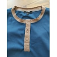 Hombre Camisa henley gofrada Tee Manga Corta Color sólido Vintage Botones Henley Casual Diario Exterior Verano Negro Blanco Gris Camiseta Henley