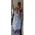 Mujer Vestido Midi Vestido de verano Vestido de una línea Vacaciones Casual Boho Mariposa Playa Noche Holgado Graphic Arco iris Tribal Manga Corta Escote en Pico Azul Piscina Negro Blanco Rosa Verano