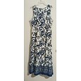 Mujer Vestido maxi Vestido de una línea Vestido lencero Vacaciones Casual Exterior Noche Estándar Floral Sin Mangas Escote en Pico Azul Piscina Verano Primavera