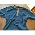 Hombre Camisa henley gofrada Tee Manga Corta Color sólido Vintage Botones Henley Casual Diario Exterior Verano Negro Blanco Gris Camiseta Henley