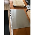 Tabla de cortar de acero inoxidable de alta resistencia: tabla de cortar extragrande con superficie antideslizante, construcción resistente para cocina, repostería, carne y verduras.