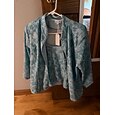 Mujer Tops elegantes Conjunto doble Diamantes Sintéticos Floral Elegante Cuello Barco Invitado a la boda Traje de cóctel Azul claro Verano Primavera Otoño