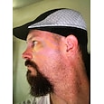 Hombre Gorra Plana Sombrero Ascot Sombrero de vendedor de periódicos Negro Blanco Poliéster Retazos Moda Casual Calle Diario Bloque de color Ajustable Filtro Solar Transpirable