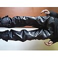 Hombre Pantalones Pantalones de piel sintética Pantalones casuales Bolsillo Plano Comodidad Suave Exterior Diario Noche Moda Casual Negro