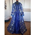 Rococó Victoriano Renacimiento Hasta el Suelo Vestidos Ropa de Fiesta Baile de Máscaras Talla Grande Normal Manga de globo de soplo Manga de la llamarada Princesa Encaje Inodoro Cosecha Vestido de