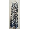 Mujer Vestido maxi Vestido de una línea Vestido lencero Vacaciones Casual Exterior Noche Estándar Floral Sin Mangas Escote en Pico Azul Piscina Verano Primavera