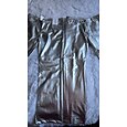 Hombre Persona que practica jogging Pantalones Pantalones de piel sintética Pantalones casuales Bolsillo Color sólido Comodidad Transpirable Festivos Discoteca Ropa de calle Deportes Moda Plata Negro