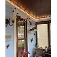 Guirlande lumineuse de feu d'artifice 6M 400 LED lumières d'extérieur féériques crépitantes lumières en boule cristal crépitante DC31V pour patio fenêtre décoration de fête - Prise EU/US/UK