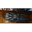 Hombre Vikingo Abrigo de invierno Chaqueta de lana Abrigo Mantiene abrigado Cómodo Vintage Casual Calle Ropa Cotidiana Cremallera Bolsillo Impresión 3D Otoño Invierno Con Capucha Manga Larga Negro