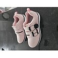 Zapatos de golf rosas para mujer con cierre de dial, suela acolchada sin clavos para golfistas femeninas, campo de prácticas, juego de calle &entrenamiento diario