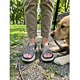 Sandales noires sportives pour femmes avec soutien de la voûte plantaire – sandales à bride arrière élastique tissée, chaussures légères, respirantes et rembourrées pour un confort optimal toute la