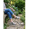 Sandales compensées vertes pour femmes – sandales confortables à bride réglable avec soutien de la voûte plantaire, chaussures de marche légères et rembourrées pour les voyages, le quotidien et les