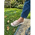 Sandales compensées à plateforme pour femmes avec soutien de la voûte plantaire en amande – pantoufles confortables et rembourrées, chaussures d'été décontractées et légères à semelle souple, idéales