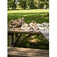 Sandalias rosas de mujer con soporte para el arco del pie, cómodas y cómodas: diseño con tiras elásticas cruzadas, sandalias deportivas ligeras para caminar en verano y viajar. &uso diario