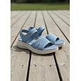 Sandales de sport bleues en maille pour femmes avec soutien de la voûte plantaire – sandales respirantes, légères et confortables pour les promenades estivales, les voyages et la plage &vêtements de