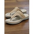 Tongs pour femmes avec soutien de la voûte plantaire – sandales à entre-doigts confortables et rembourrées, pantoufles d'été légères et respirantes pour la plage, les voyages et la marche &vêtements