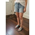 Sandales minimalistes bleues pour femmes, confortables et offrant un bon soutien de la voûte plantaire – sandales légères à semelle souple et bride arrière croisée, idéales pour la marche en été et en