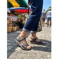 Femmes Occasionnel Quotidien Vêtement de tous les jours Métal Compensé Bout ouvert Occasionnel Confort Faux Cuir Scotch Magique Amande Noir Vert clair